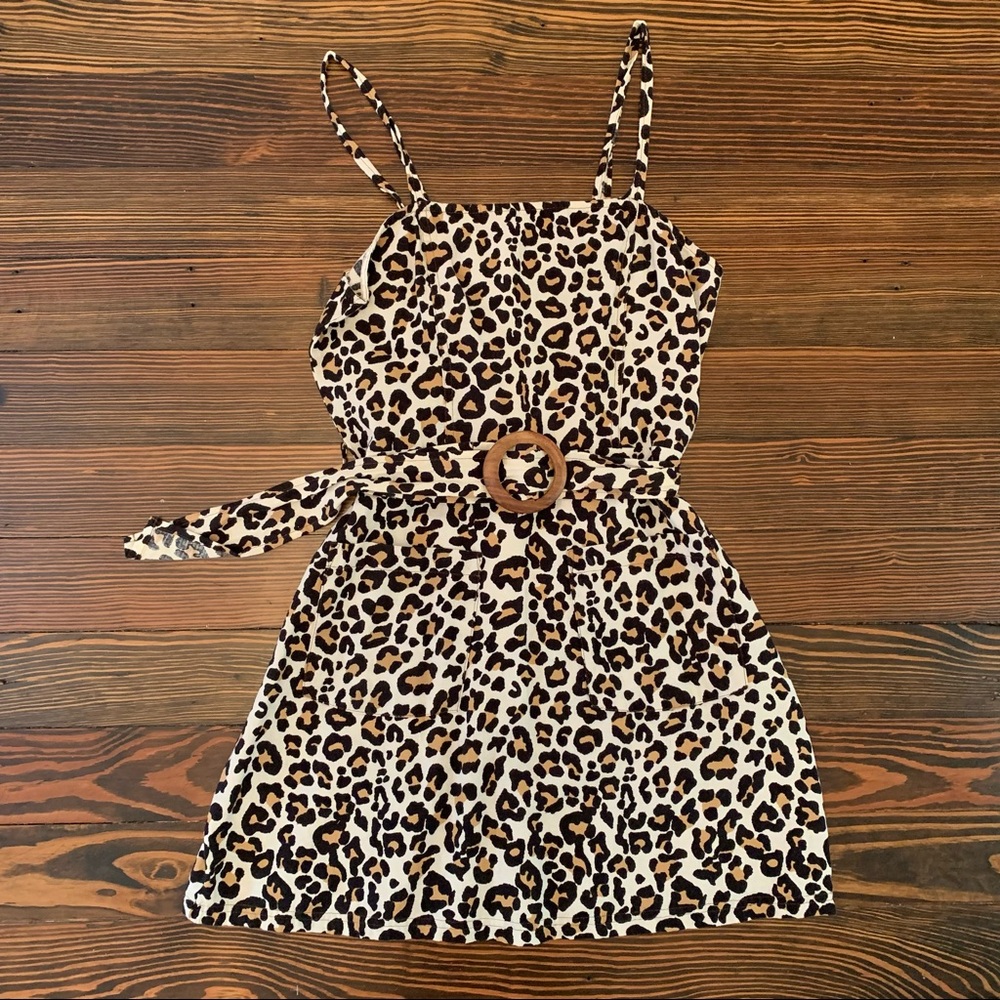 ASOS | Leopard Belted Dress